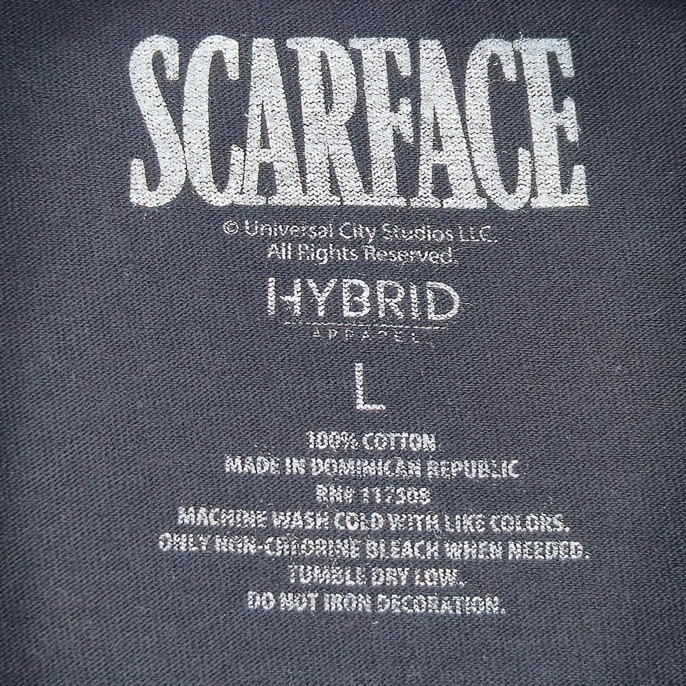 Scarface Movie Graphic T-Shirt Men's‎ Large Black Tony Montana Retro Film Tee - Picture 4 of 5